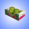Κοίλο ζαρωμένο πυρήνας πλαστικό συσκευάζοντας κιβώτιο παρουσίασης Vegetalbe φρούτων κιβωτίων