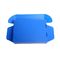 Μπλε που διπλώνει το ζαρωμένο πλαστικό κιβώτιο με το λογότυπο cOem καπακιών